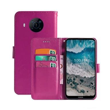 Wallet Cover 3-kort Nokia X100  - lyserød