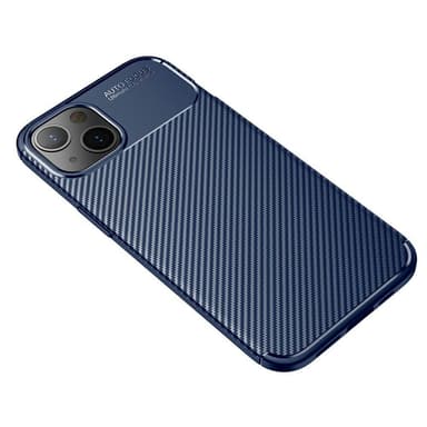 SKALO iPhone 13 Carbon Fiber TPU cover - Blå