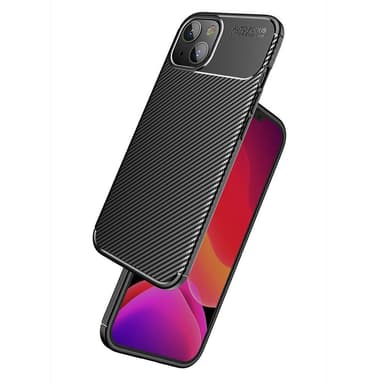 SKALO iPhone 13 Carbon Fiber TPU cover - Blå
