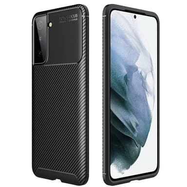 Carbon silikone cover Samsung Galaxy S22 Plus  - sort