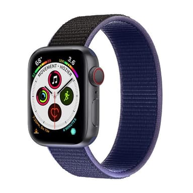 Nylon Armbånd Apple Watch 6 (40mm) - Midnight Black