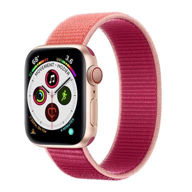 Apple Watch 6 (44mm) Nylon Armbånd - Pomegranate