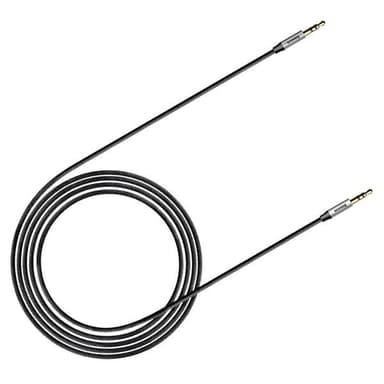 Baseus Yiven M30 ljudkabel 3,5mm - 3,5mm 1m Silver/Svart