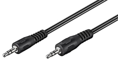 Goobay Audiotilslutningskabel AUX, 3,5 mm stereo, Fladkabel