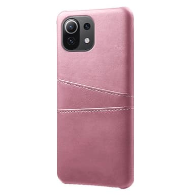 SKALO Xiaomi Mi 11 Lite PU-læder Kortholder Cover - Rosa guld