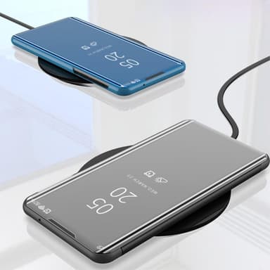 SKALO Xiaomi Mi 11 Lite Clear View Mirror Etui - Sort