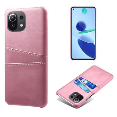 SKALO Xiaomi Mi 11 Lite PU-læder Kortholder Cover - Rosa guld