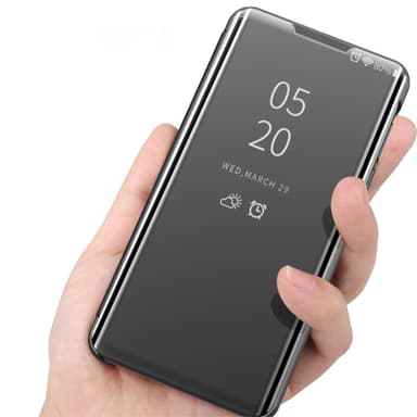 SKALO Xiaomi Mi 11 Lite Clear View Mirror Etui - Sort