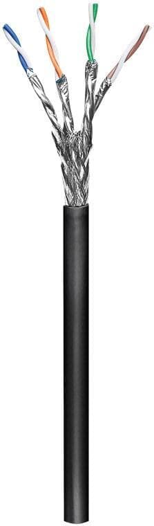 Goobay Udendørs netværkskabel CAT 6, S/FTP (PiMF), sort