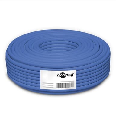 Goobay CAT 6A netværkskabel, U/UTP, blå