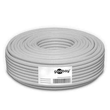 Goobay CAT 6A netværkskabel, S/FTP (PiMF), grå
