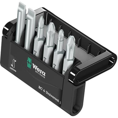 Wera Mini-Check, 50 mm 05056474001 Bitsæt 6 dele Kærv,