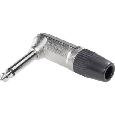 Cliff FM1098 Jack-stik 6,35 mm Stik, vinklet Poltal: 3