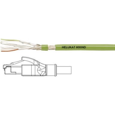 Helukabel 806623 RJ45 Netværkskabel, patchkabel CAT 6A