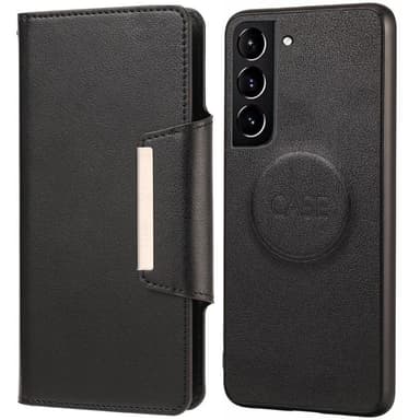 SKALO Samsung S21 FE DOLIZMA 2 i 1 magnetisk pungetui - Sort