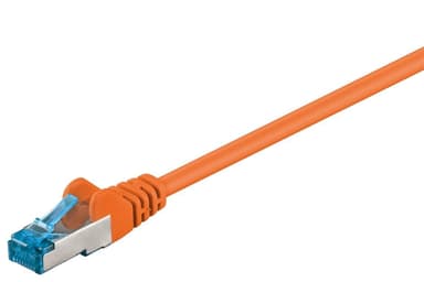 Goobay Netværkskabel CAT 6A, S/FTP (PiMF), orange, 1 m