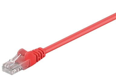 Goobay CAT 5e patchkabel, U/UTP 68369 3 m, Rød