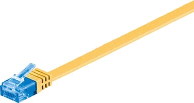 CAT 6A platt patchkabel, U/UTP, gul