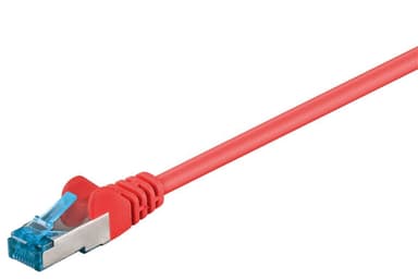 Goobay Netværkskabel CAT 6A, S/FTP (PiMF), rød, 0,5 m
