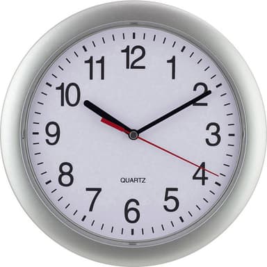 EUROTIME 22222 Quarz Vægur 25 cm Sølv