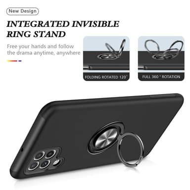 Samsung Galaxy A22 4G Fingerring Kickstand (indbygget metalplade) Taske