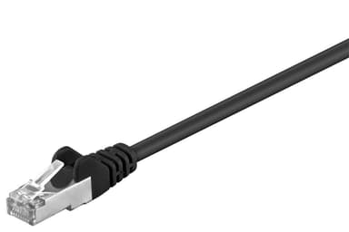 Goobay Netværkskabel CAT 5e, SF/UTP, sort, 2 m