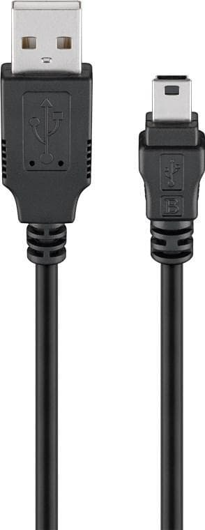 USB 2.0 höghastighetskabel,svart