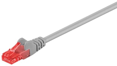 Netværkskabel CAT 6, U/UTP, Grå