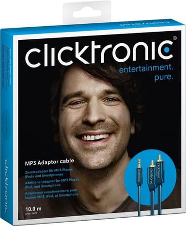 3,5 mm AUX til RCA-adapterkabel, stereo
