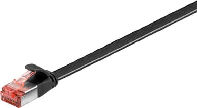 CAT 6 platt patchkabel, U/FTP, svart