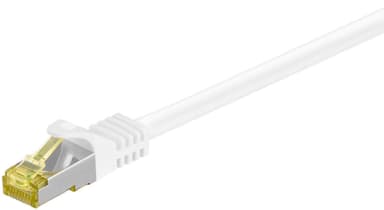Goobay RJ45 netværkskabel S/FTP (PiMF), 500 MHz, med CAT 7 råkabel, hvid, 20 m