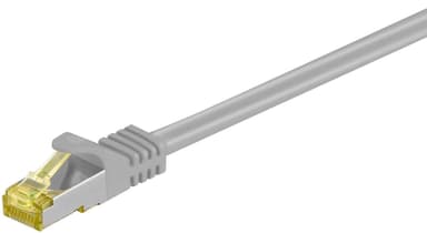 Goobay RJ45 netværkskabel S/FTP (PiMF), 500 MHz, med CAT 7 råkabel, grå, 0,5 m