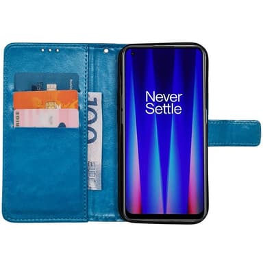 Wallet cover 3-kort OnePlus Nord CE 2 5G - Lyseblå