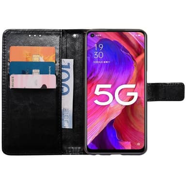 Wallet cover 3-kort Oppo A54 5G - Sort
