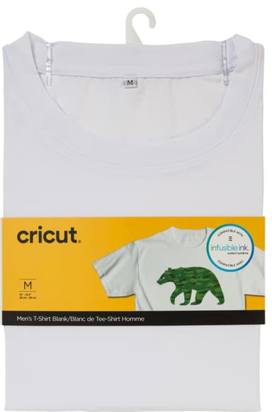 Cricut infusible ink Men’s hvid t-shirt (M)