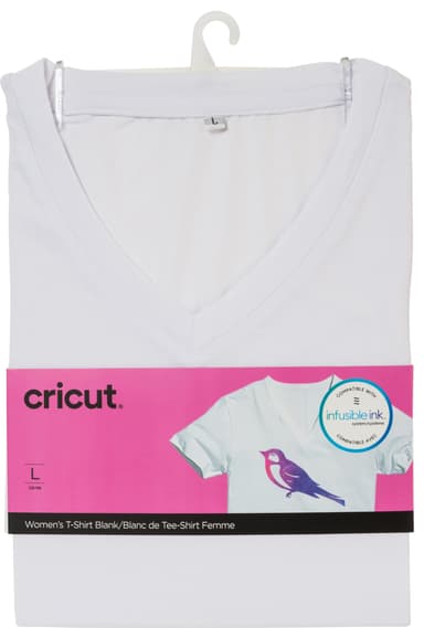 Cricut infusible ink Women’s hvid t-shirt (L)