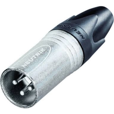 Neutrik NC3MXX XLR-stik Stik, lige Poltal: 3 Sølv 1 stk