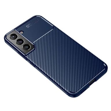 SKALO Samsung S22+ Carbon Fiber TPU cover - Blå - Blå