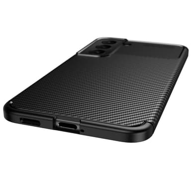 SKALO Samsung S22+ Carbon Fiber TPU cover - Blå - Blå