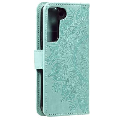 SKALO Samsung S22 Mandala Flip Cover - Turkis