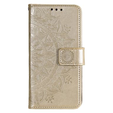 SKALO Samsung S22 Mandala Flip Cover - Guld