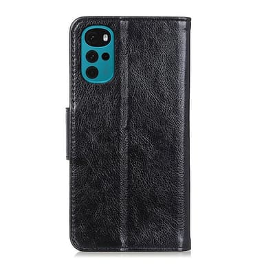 Nappa Texture Split Pung Cover til Motorola Moto G22/Moto E32s 4G - Sort