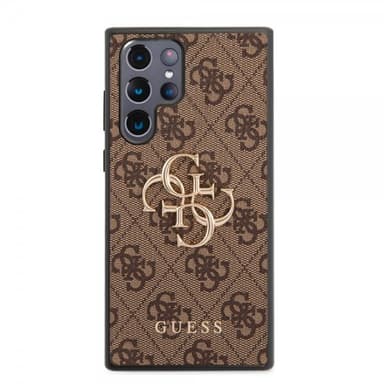 Guess Samsung Galaxy S22 Ultra Cover 4G Logo Brun