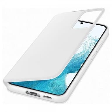 Samsung Original Galaxy S22 Plus Etui Smart Clear View Cover Hvid