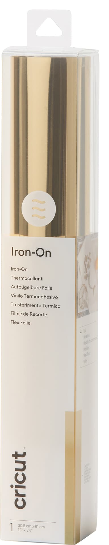 Cricut Foil Iron-On rulle 30 x 60 cm (light gold)