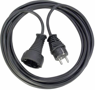 Brennenstuhl jordforlænget kabel, CEE 7/7 - CEE 7/4, 10m, sv