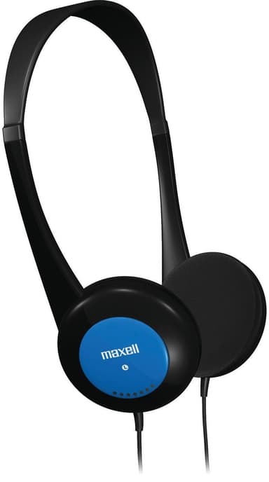Maxell Kids hovedtelefoner, hovedtelefoner til børn, kontrolleret lydstyrke, blå