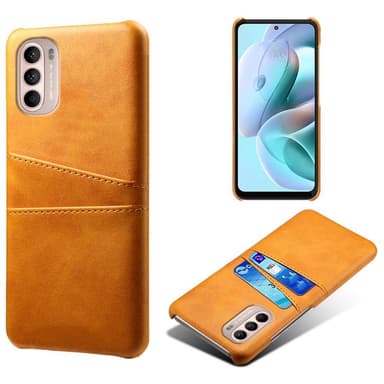 SKALO Moto G31 / G41 PU-læder Kortholder Cover - Lys brun