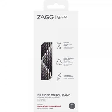 Gear4 Apple Watch 42/44/45mm/Apple Watch Ultra Armbånd Braided Watch Band Large Storm