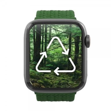Gear4 Apple Watch 38/40/41mm Armbånd Braided Watch Band Large Forest Green